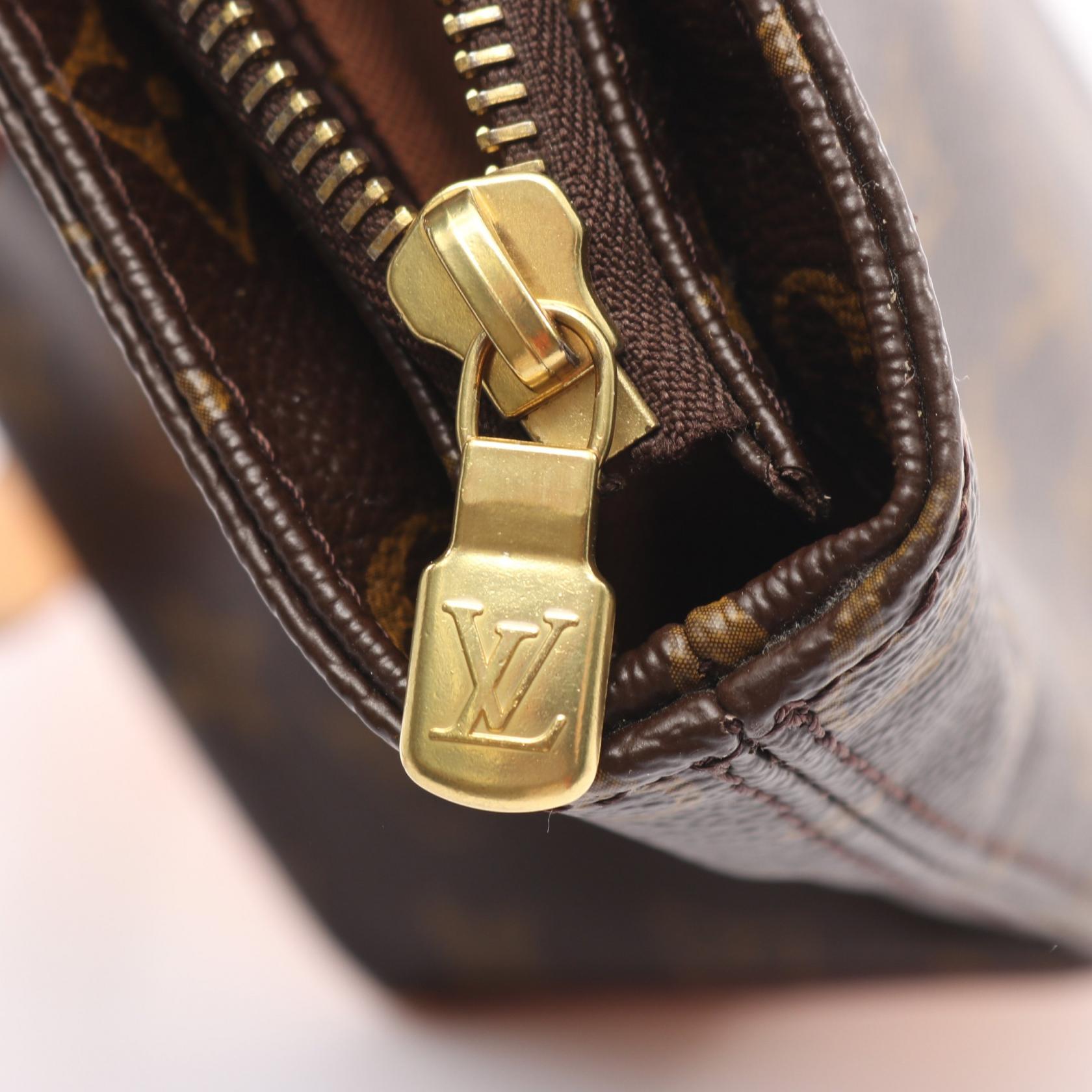 カバピアノ モノグラム ショルダーバッグ PVC レザー ブラウン ルイヴィトン バッグ LOUIS VUITTON