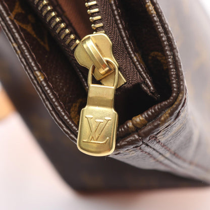 カバピアノ モノグラム ショルダーバッグ PVC レザー ブラウン ルイヴィトン バッグ LOUIS VUITTON