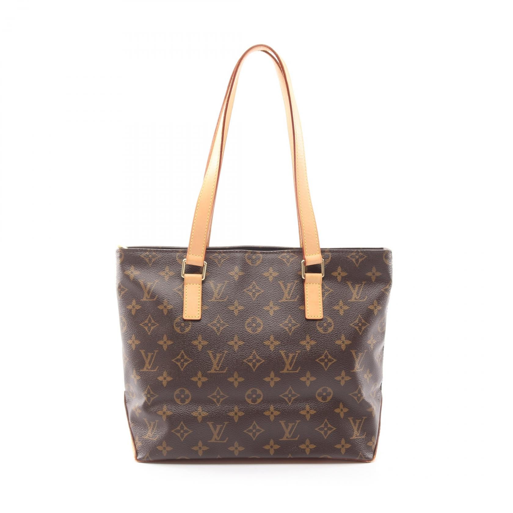 カバピアノ モノグラム ショルダーバッグ PVC レザー ブラウン ルイヴィトン バッグ LOUIS VUITTON