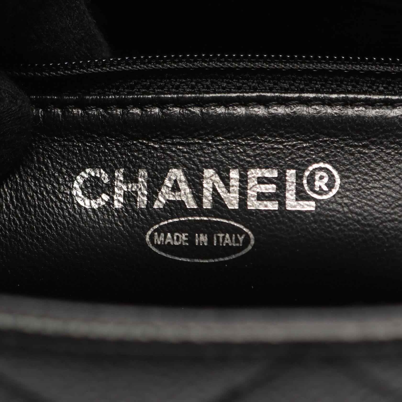 復刻トート ハンドバッグ トートバッグ キャビアスキン ブラック シルバー金具 シャネル バッグ CHANEL