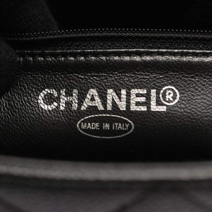 復刻トート ハンドバッグ トートバッグ キャビアスキン ブラック シルバー金具 シャネル バッグ CHANEL