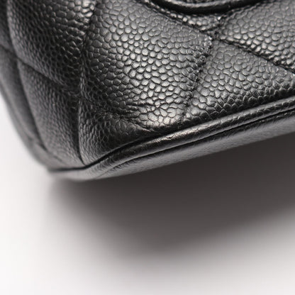 復刻トート ハンドバッグ トートバッグ キャビアスキン ブラック シルバー金具 シャネル バッグ CHANEL
