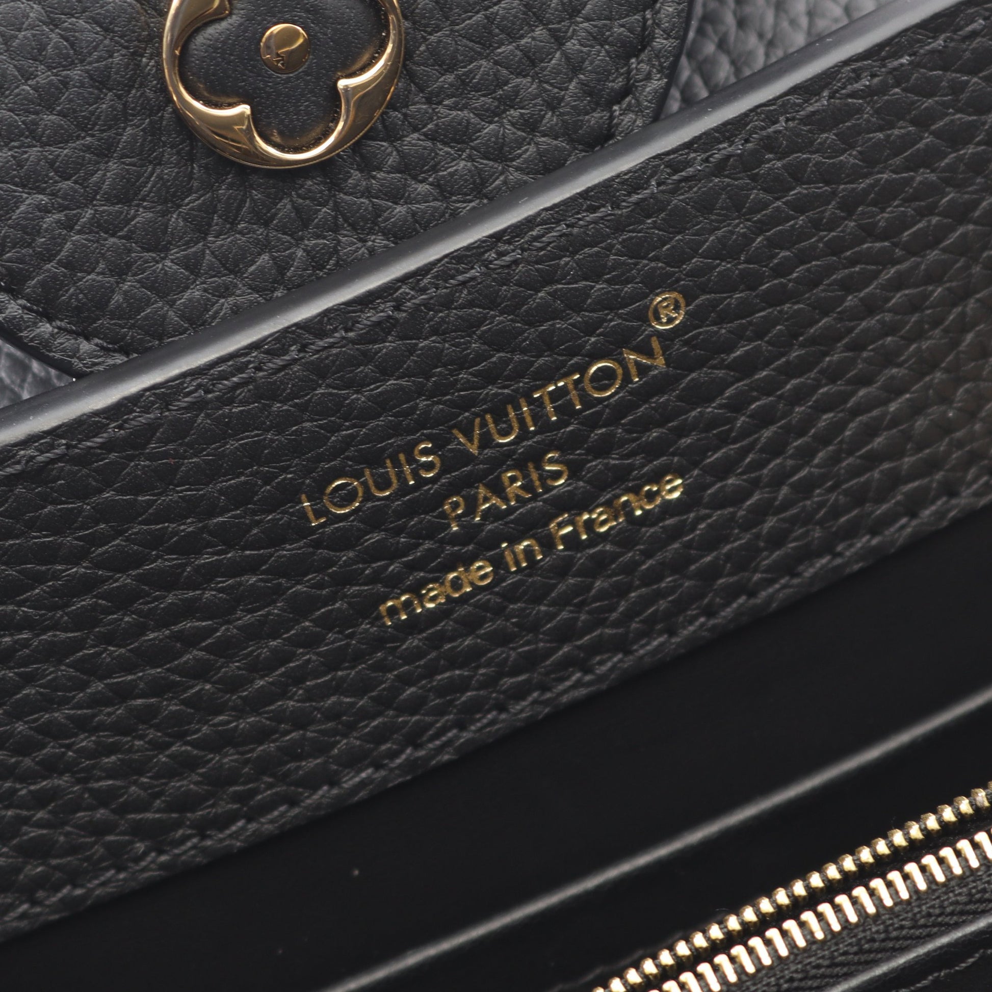 カプシーヌBB ノワール ハンドバッグ トリヨンレザー ブラック 2WAY ルイヴィトン バッグ LOUIS VUITTON