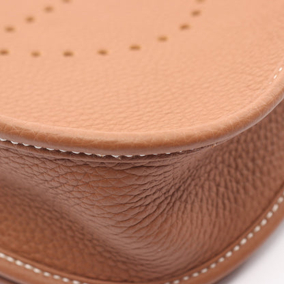エヴリン 3 トロワ PM ゴールド ショルダーバッグ トリヨンクレマンス ブラウン シルバー金具 K刻印 エルメス バッグ HERMES