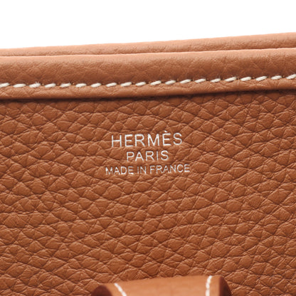 エヴリン 3 トロワ PM ゴールド ショルダーバッグ トリヨンクレマンス ブラウン シルバー金具 K刻印 エルメス バッグ HERMES