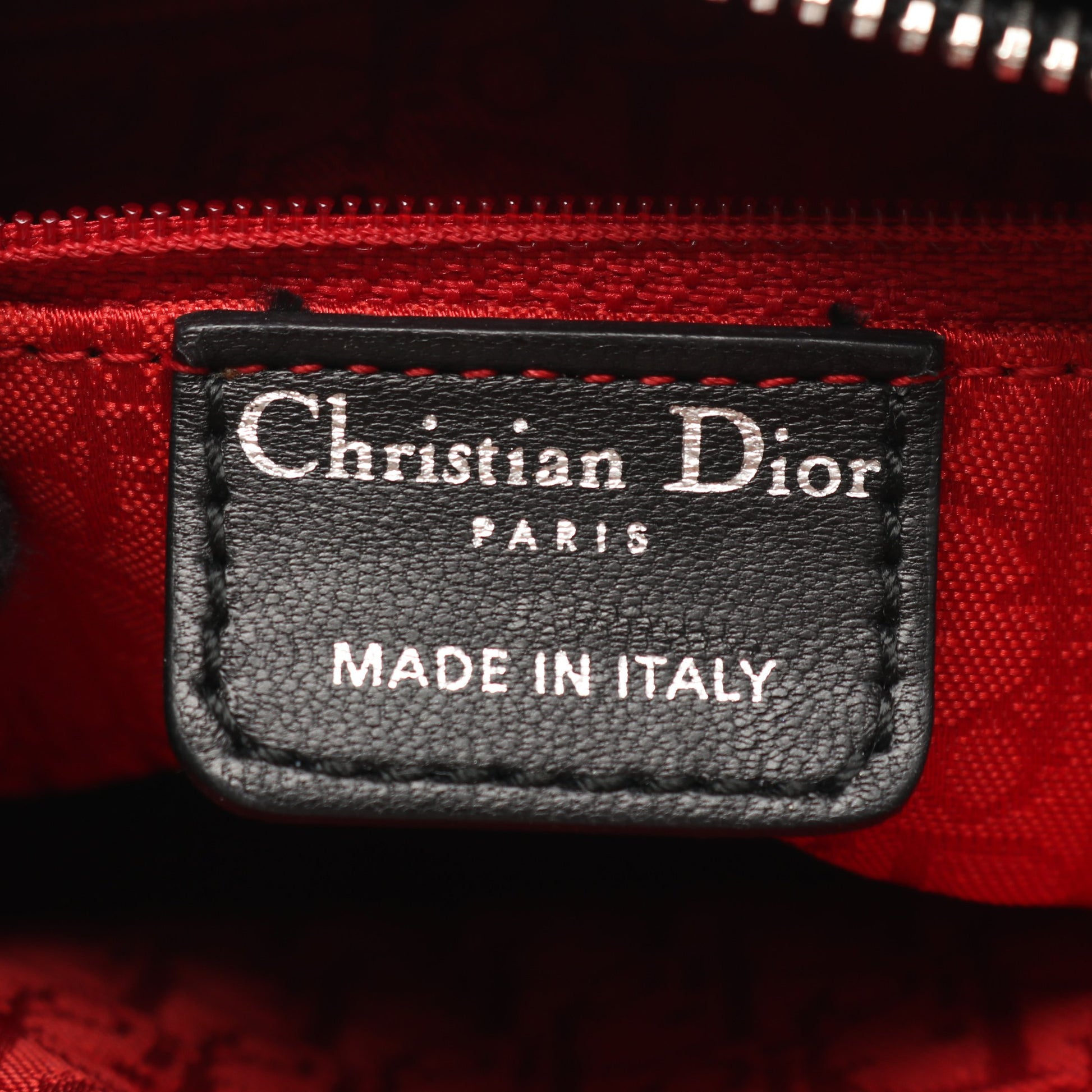 LADY DIOR レディディオール カナージュ ハンドバッグ レザー ブラック 2WAY クリスチャンディオール バッグ Christian Dior