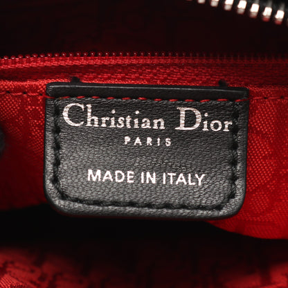 LADY DIOR レディディオール カナージュ ハンドバッグ レザー ブラック 2WAY クリスチャンディオール バッグ Christian Dior
