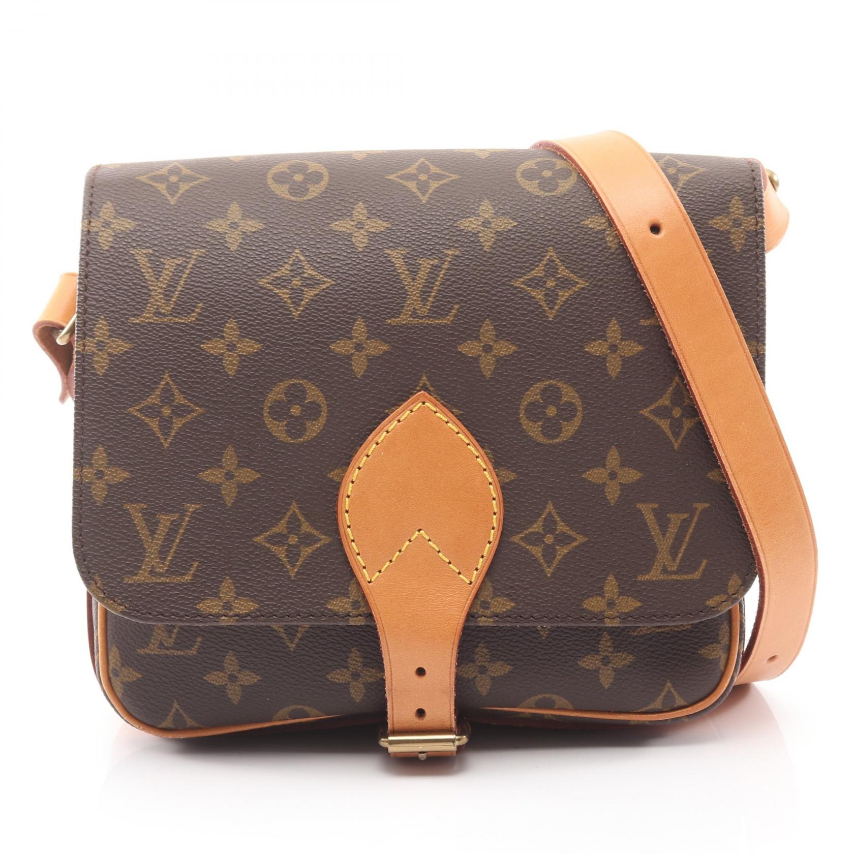 ルイ・ヴィトン LOUIS VUITTON カルトシエールGM ショルダーバッグ バッグ PVCコーティングキャンバス レザー モノグラム レディース ブラウン系 M51252 【中古】 カルトシエールMM モノグラム ショルダーバッグ PVC レザー ブラウン