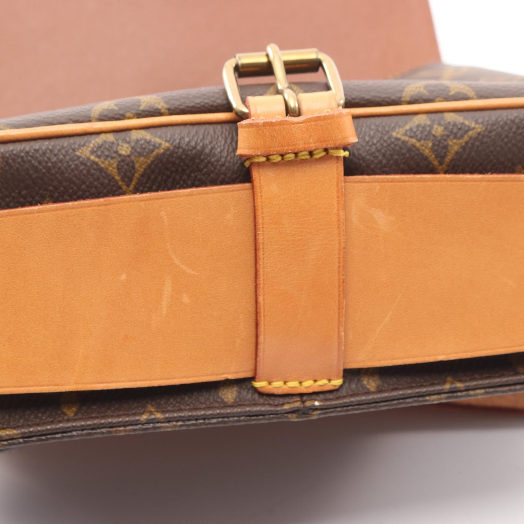 カルトシエールMM モノグラム ショルダーバッグ PVC レザー ブラウン ルイヴィトン バッグ LOUIS VUITTON