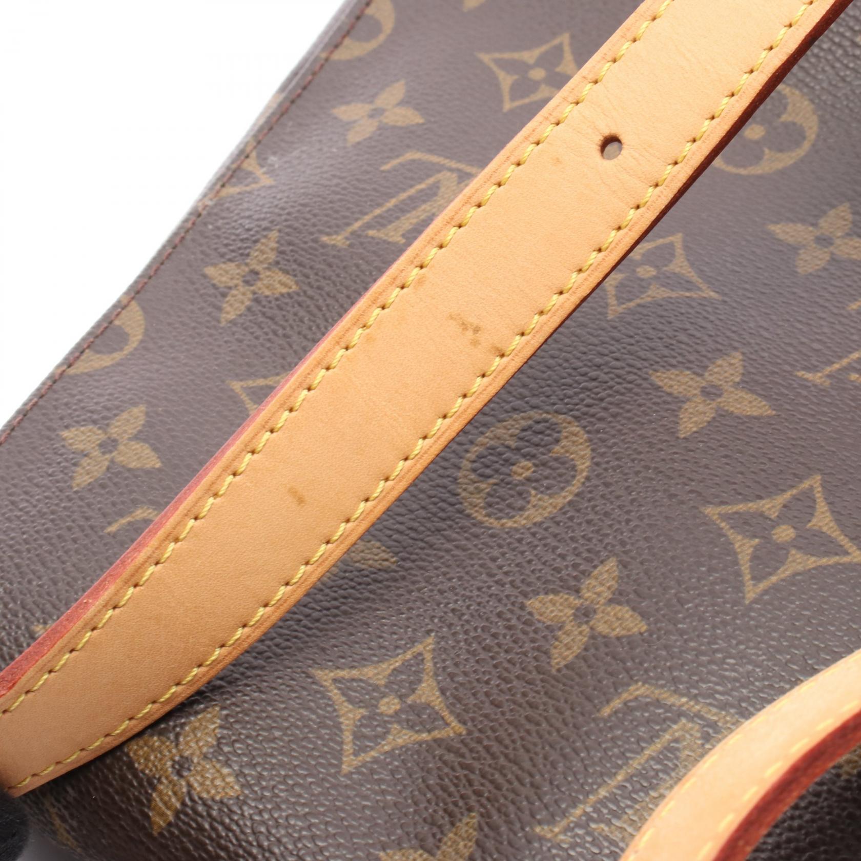 ミュゼット モノグラム ショルダーバッグ PVC レザー ブラウン ルイヴィトン バッグ LOUIS VUITTON