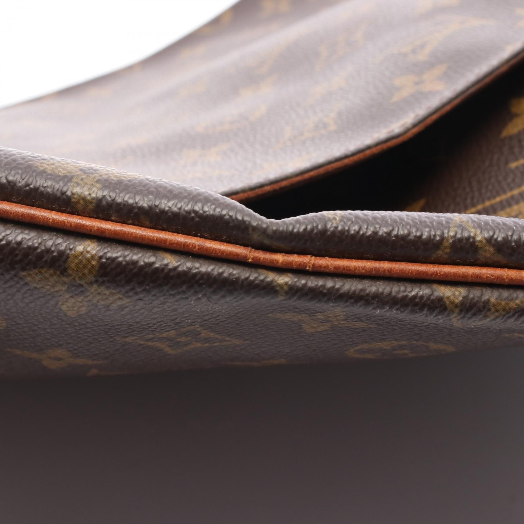 ミュゼット モノグラム ショルダーバッグ PVC レザー ブラウン ルイヴィトン バッグ LOUIS VUITTON