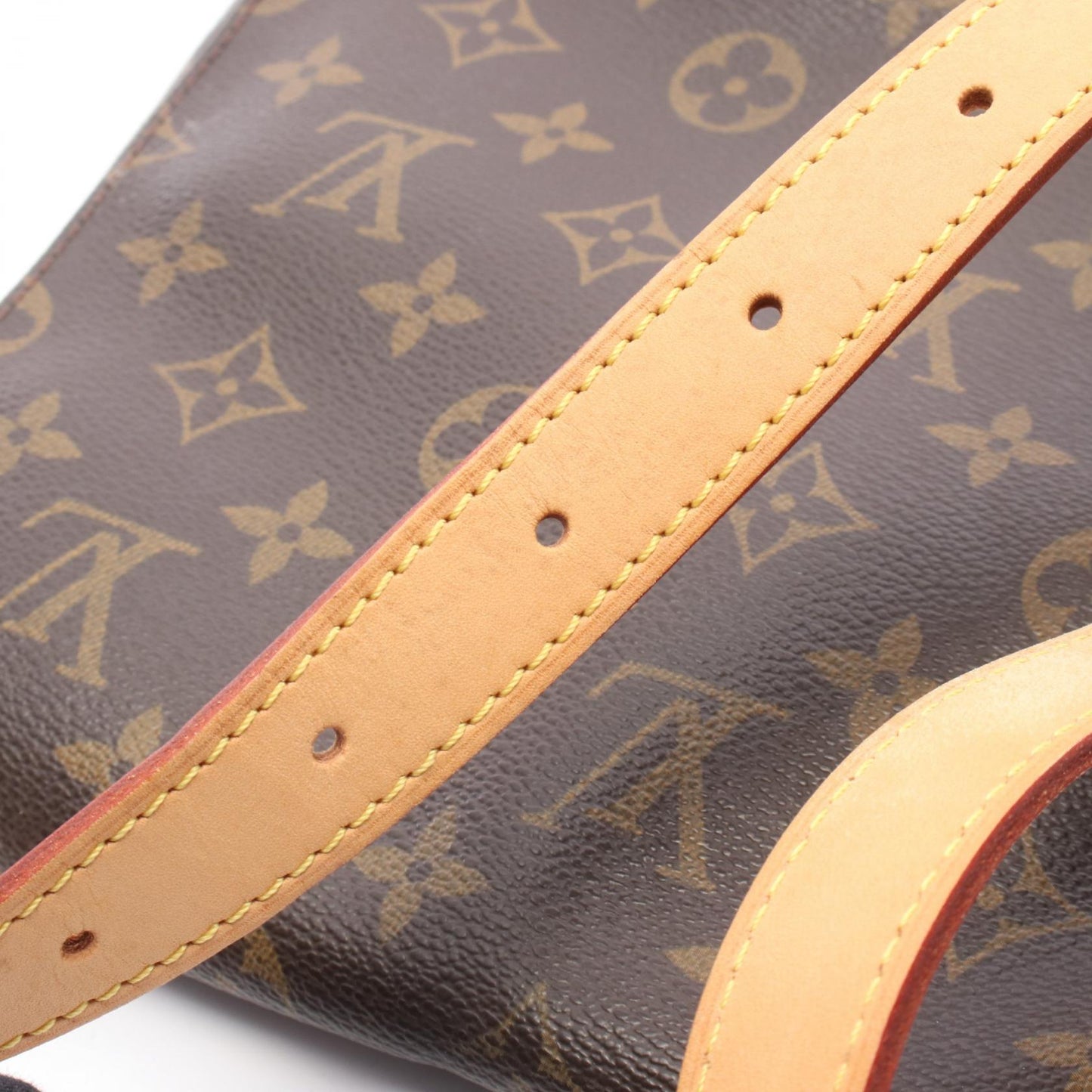 ミュゼット モノグラム ショルダーバッグ PVC レザー ブラウン ルイヴィトン バッグ LOUIS VUITTON