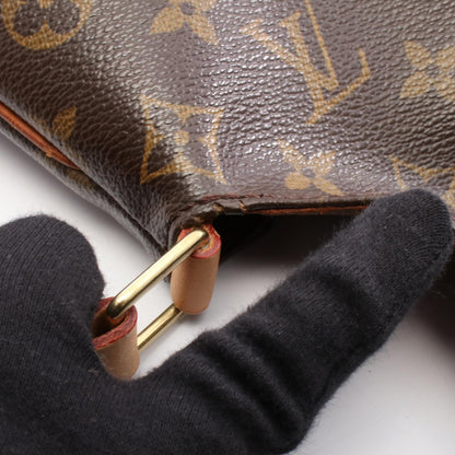 ミュゼット モノグラム ショルダーバッグ PVC レザー ブラウン ルイヴィトン バッグ LOUIS VUITTON