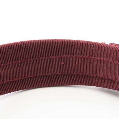 ヴァラリボン カチューシャ ファブリック ボルドー ゴールド サルヴァトーレフェラガモ