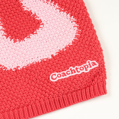 ループ クロップド クロシェ タンクトップ レッド ピンク コーチトピア トップス coachtopia