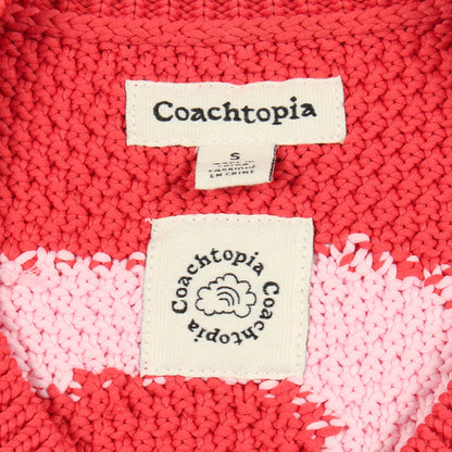 ループ クロップド クロシェ タンクトップ レッド ピンク コーチトピア トップス coachtopia