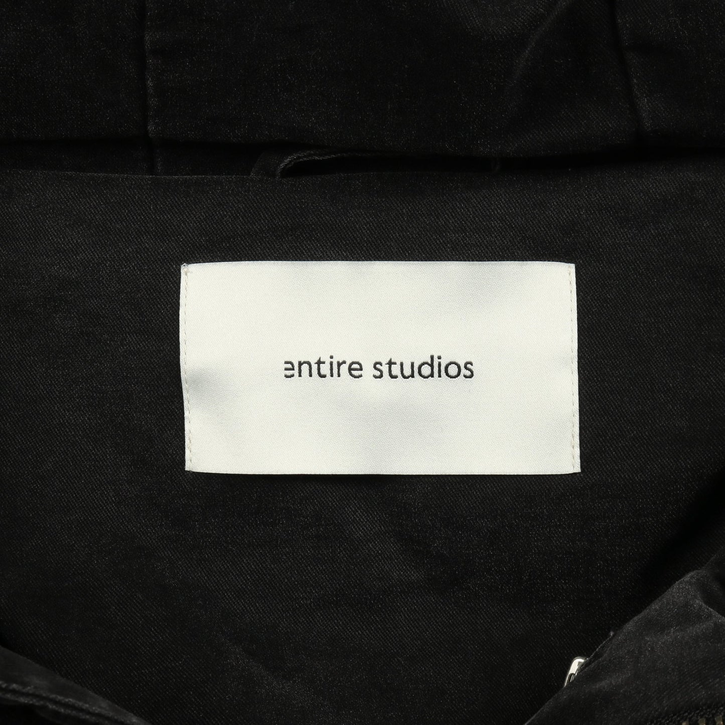 MML PUFFER ダウンジャケット コットン ブラック フード付き エンタイアスタジオ アウター ENTIRE STUDIOS