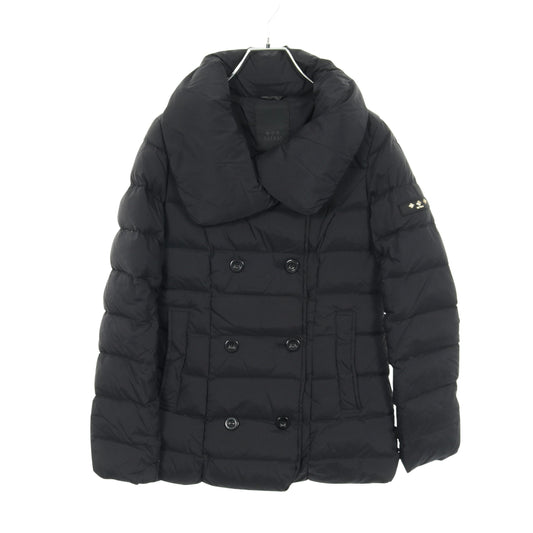 LORENZANA ロレンザーナ ダウンジャケット ナイロン ブラック ダブルブレスト タトラス