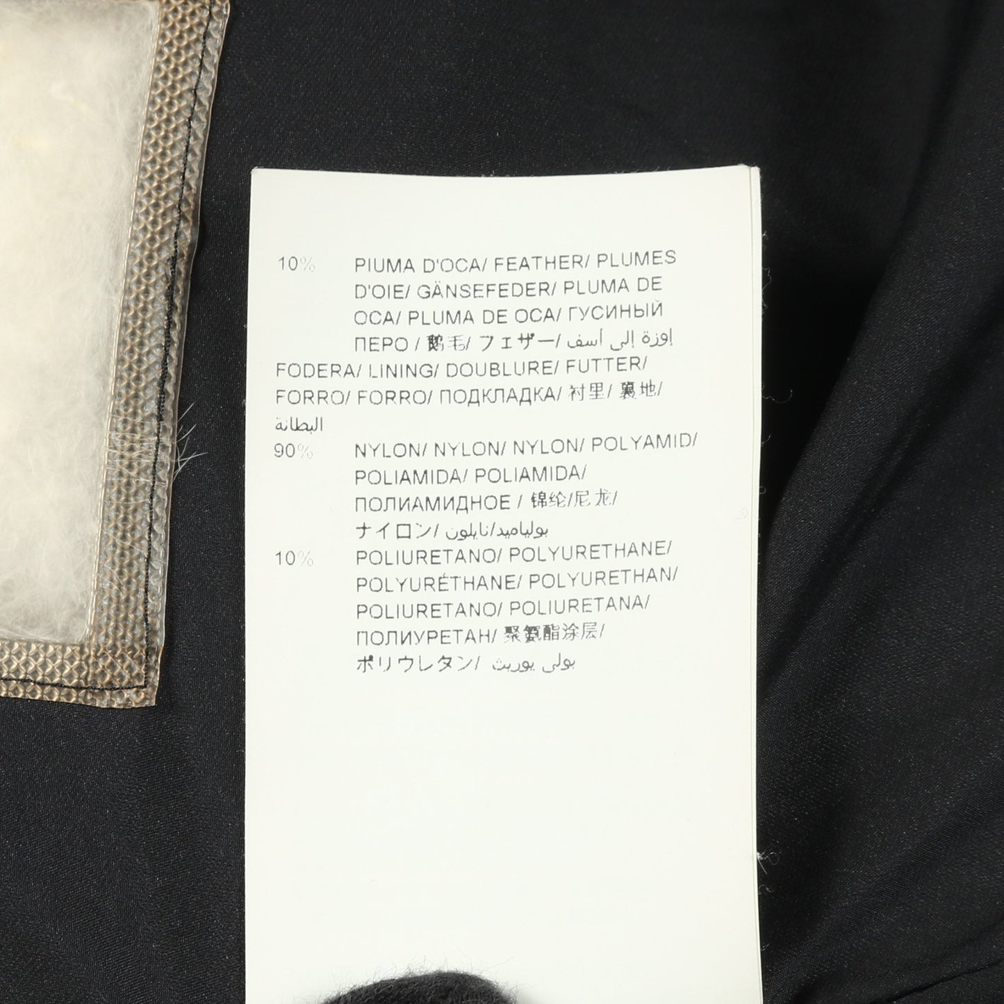 LORENZANA ロレンザーナ ダウンジャケット ナイロン ブラック ダブルブレスト タトラス