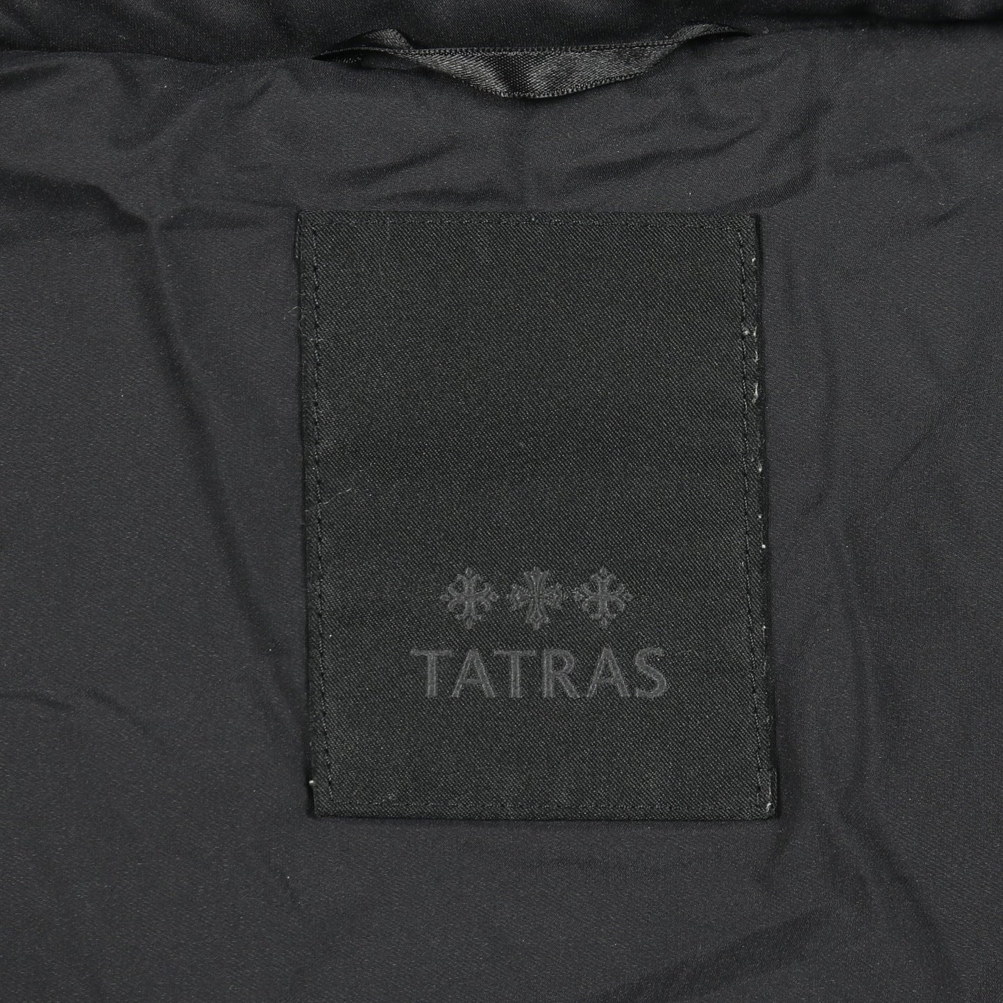 LORENZANA ロレンザーナ ダウンジャケット ナイロン ブラック ダブルブレスト タトラス