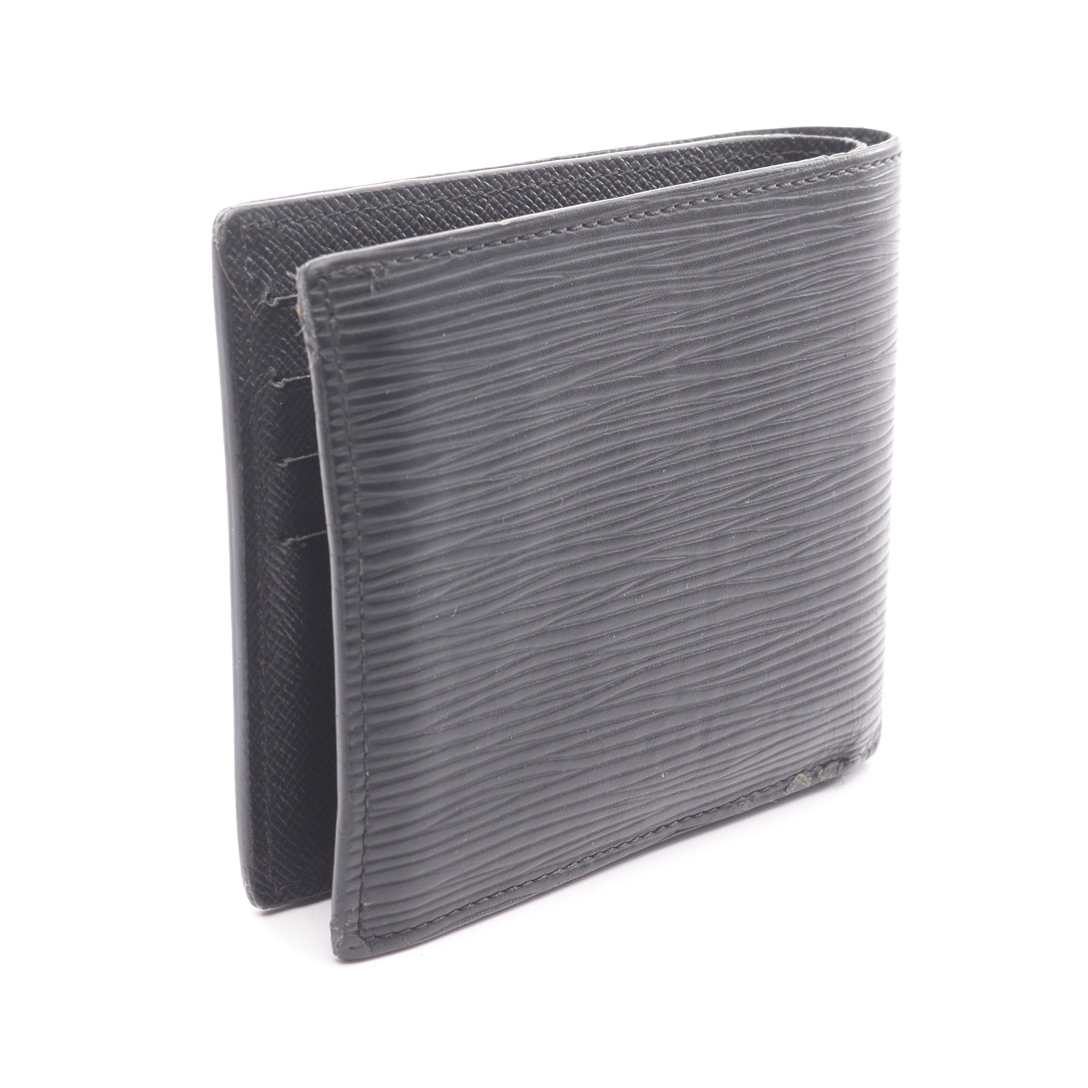 LOUIS VUITTON ポルトフォイユ マルコ エピ 二つ折り財布 ノワール ポルトフォイユ マルコ NM エピ ノワール 二つ折り財布 レザー