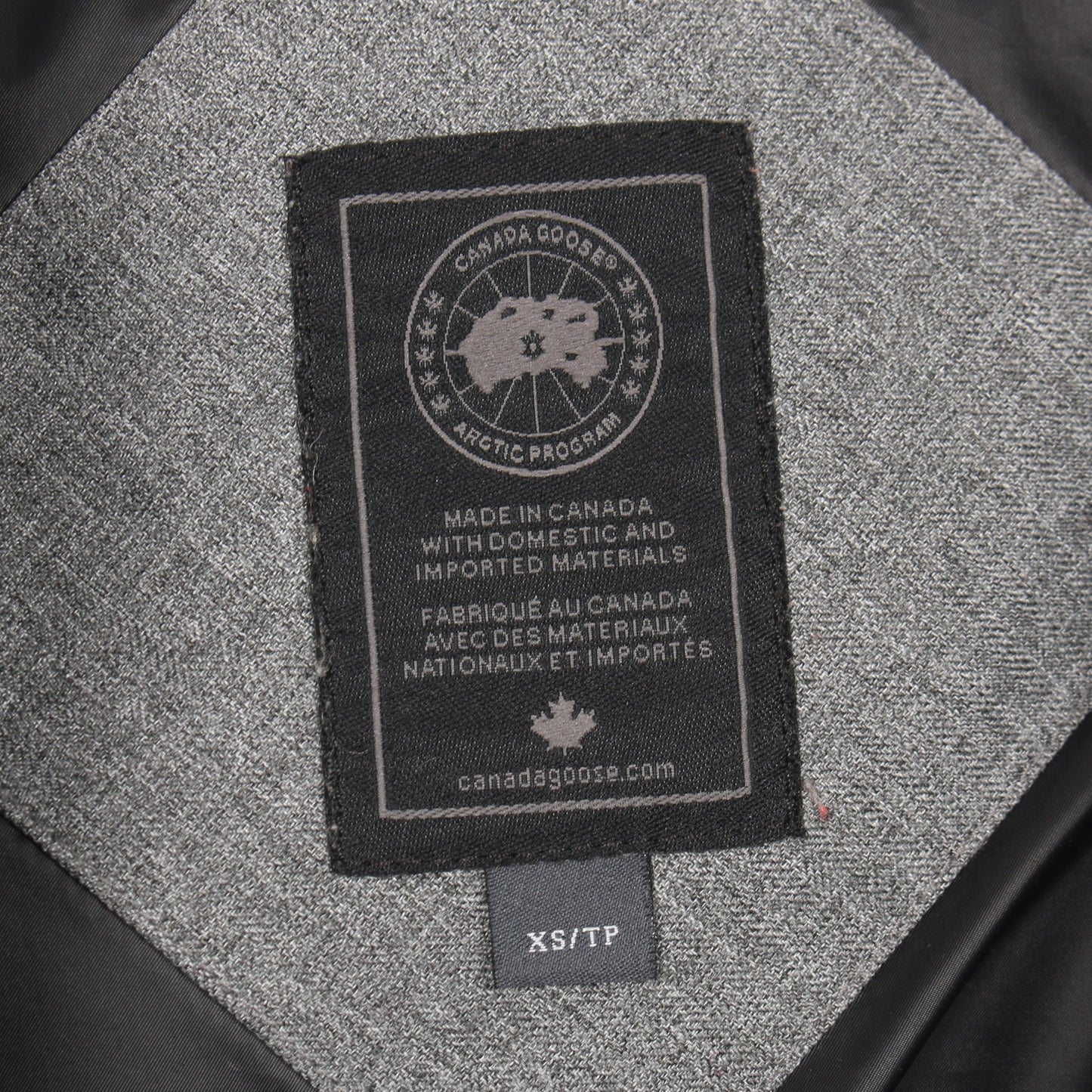 PEMBINA COAT BLACK LABEL ダウンコート グレー フード付き カナダグース アウター CANADA GOOSE