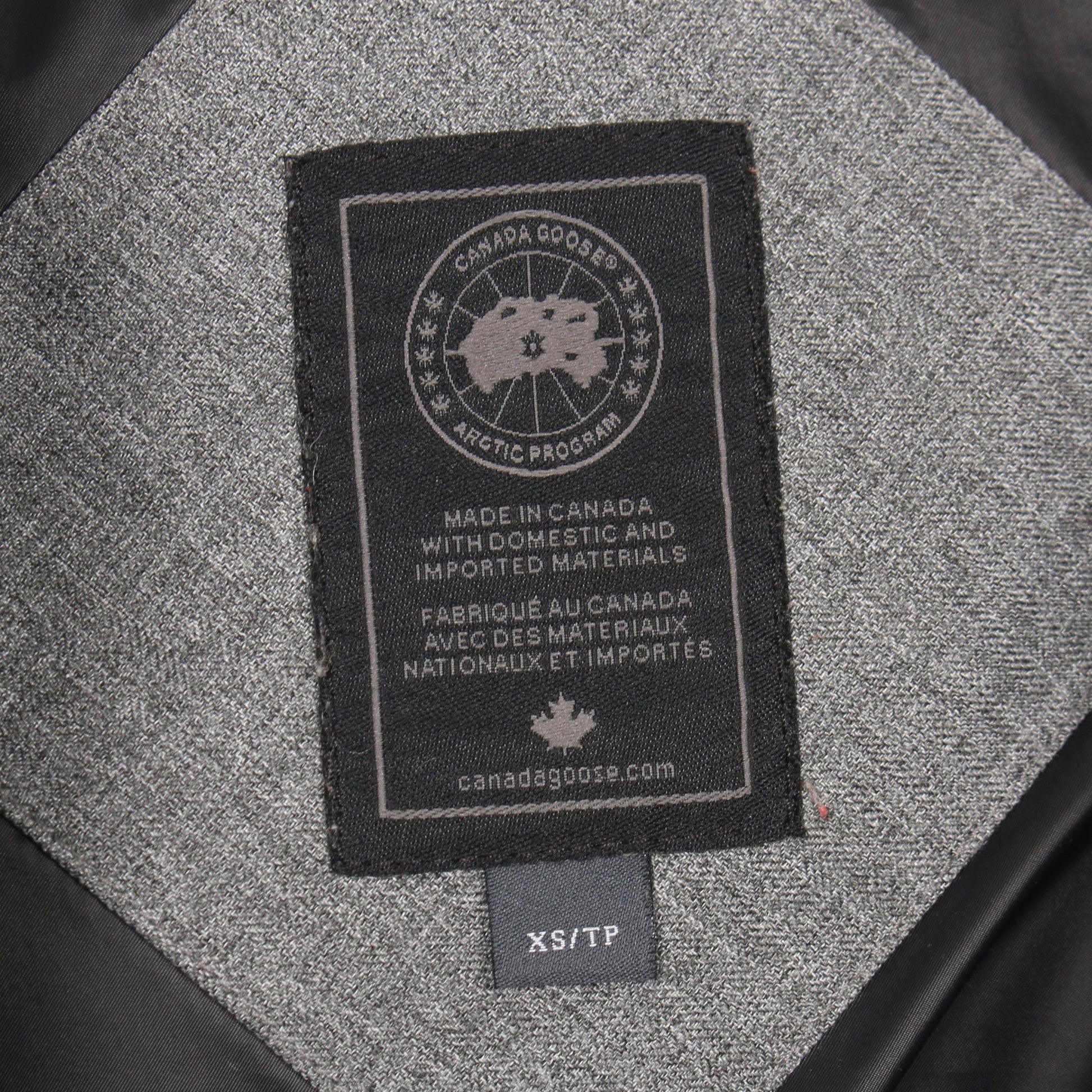 PEMBINA COAT BLACK LABEL ダウンコート グレー フード付き カナダグース アウター CANADA GOOSE