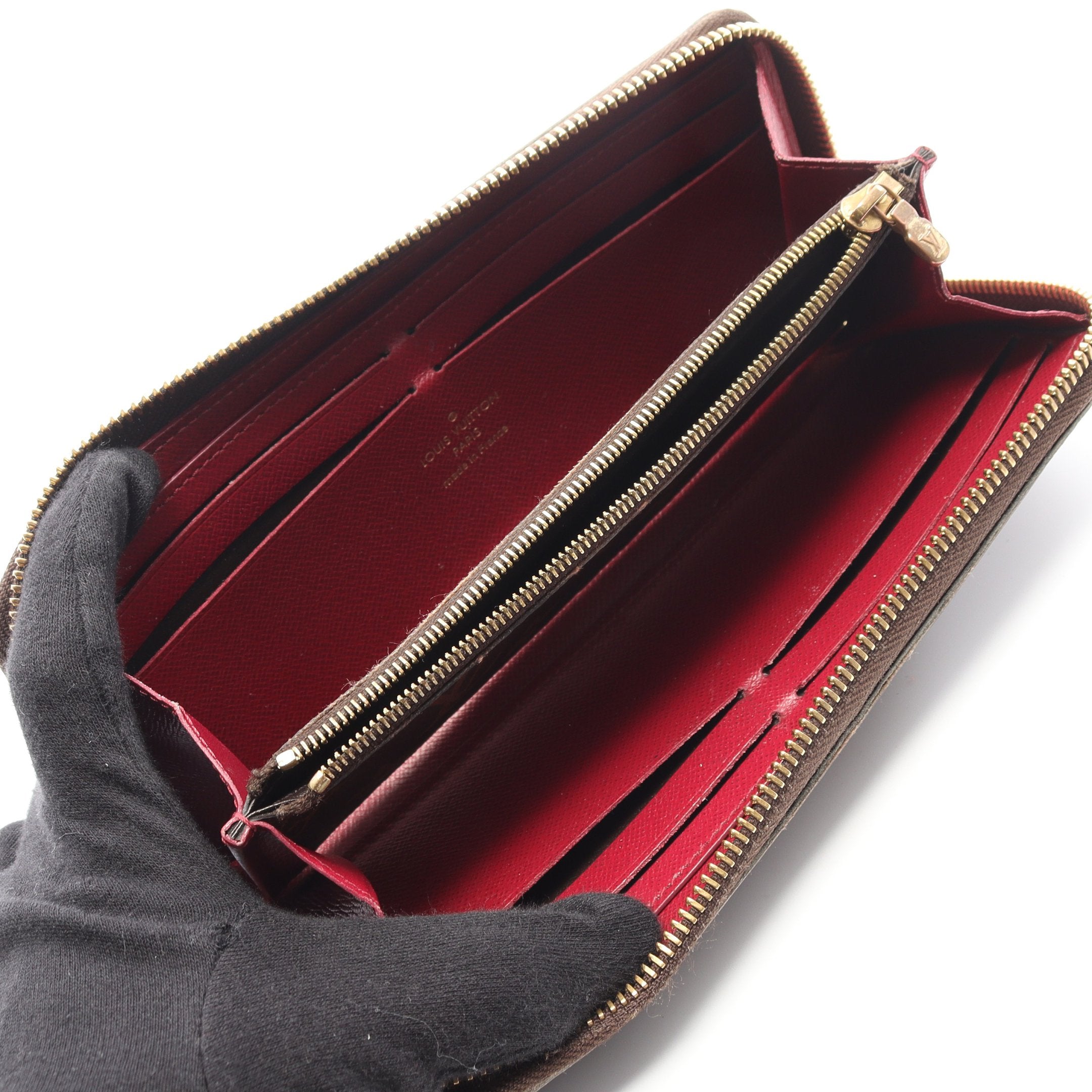 ポルトフォイユ クレマンス モノグラム フューシャ ラウンドファスナー