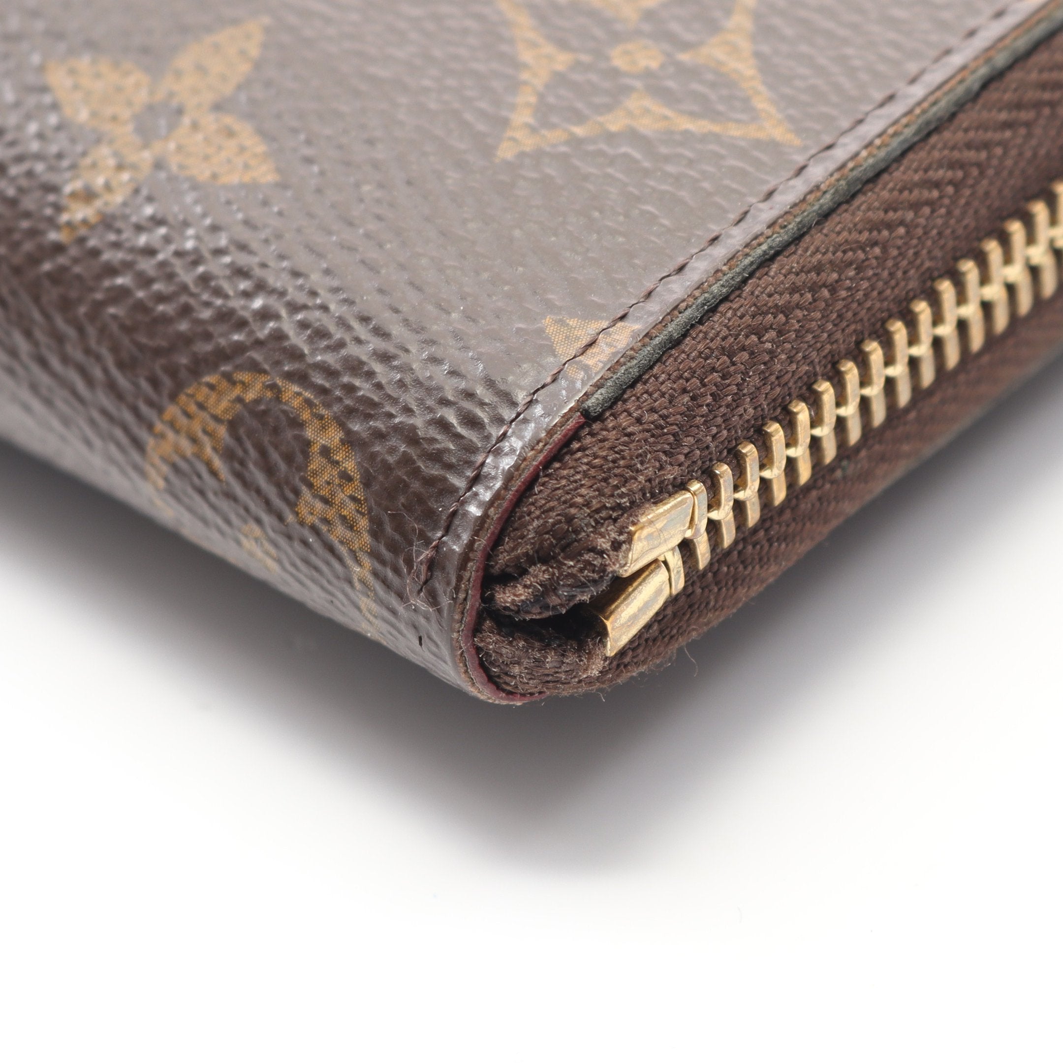 ポルトフォイユ クレマンス モノグラム フューシャ ラウンドファスナー