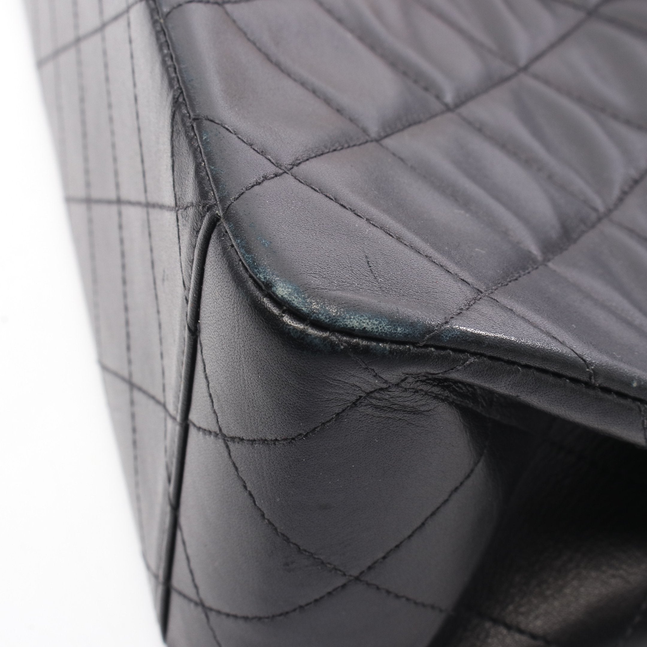 デカマトラッセ34 シングルフラップ Wチェーンショルダーバッグ