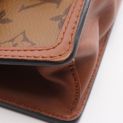 ポルトフォイユ ドーフィーヌ モノグラムリバース チェーンウォレット PVC レザー ブラウン ベージュ ルイヴィトン バッグ LOUIS VUITTON