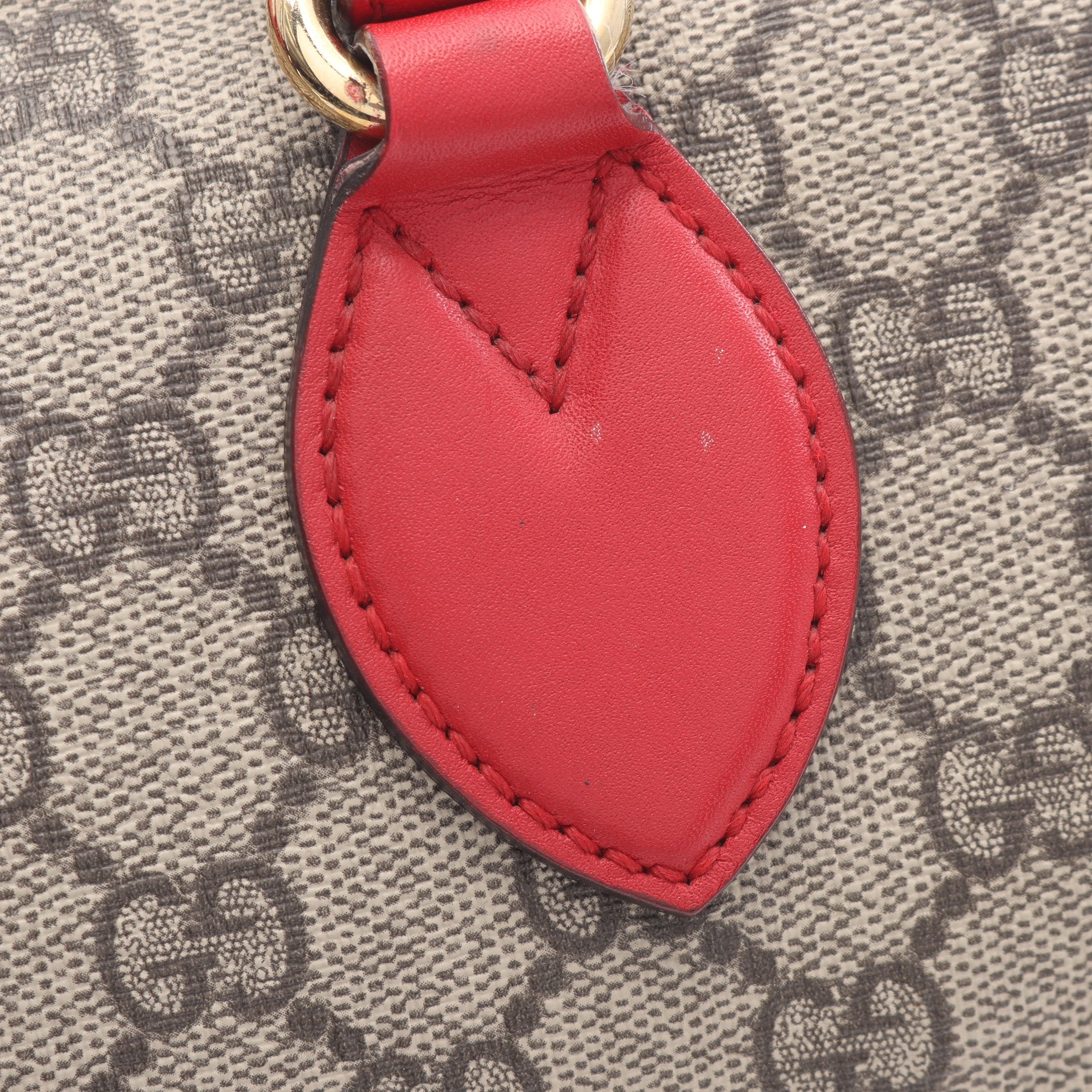 GGスプリーム ハンドバッグ ミニボストンバッグ PVC レザー ベージュ