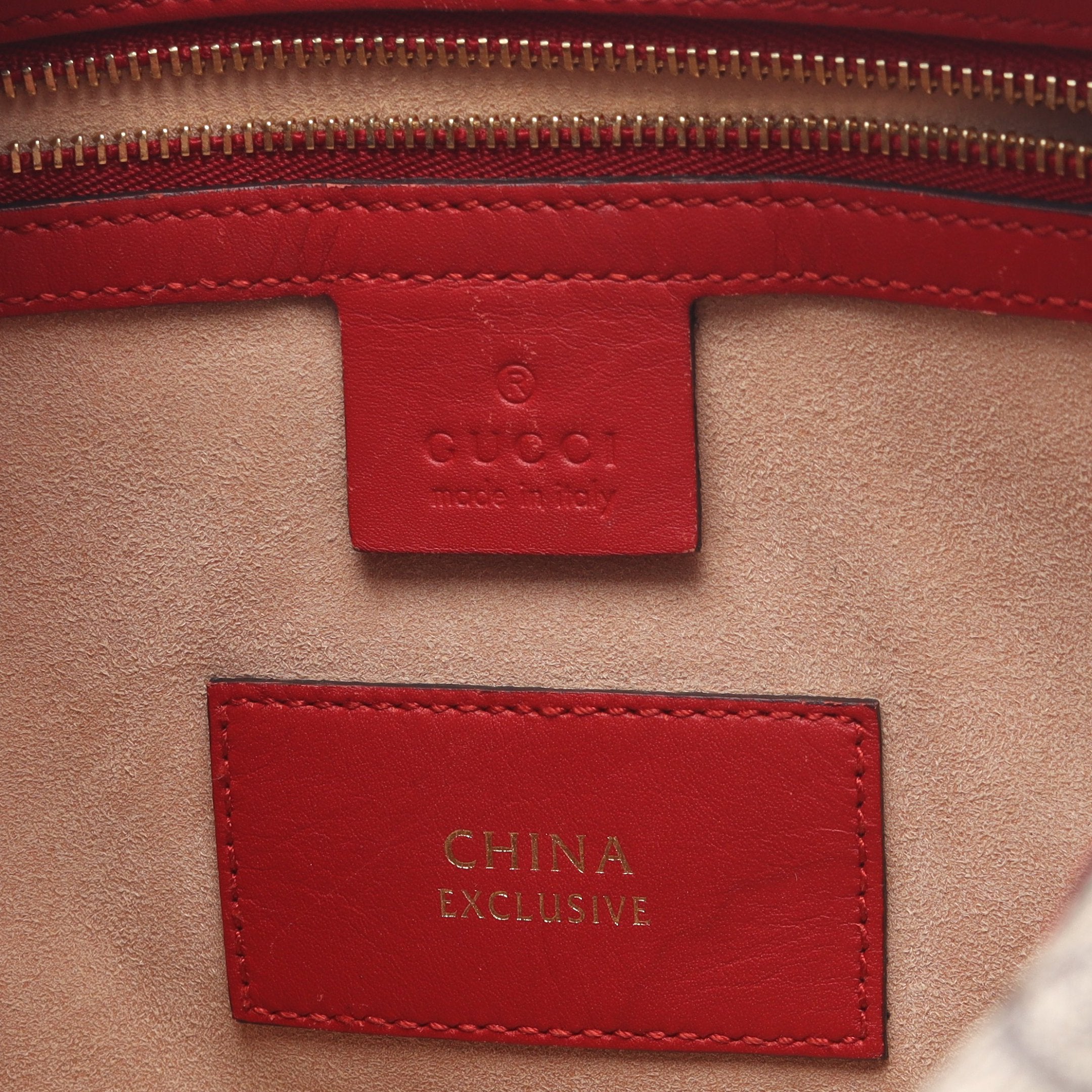 GGスプリーム ハンドバッグ ミニボストンバッグ PVC レザー ベージュ