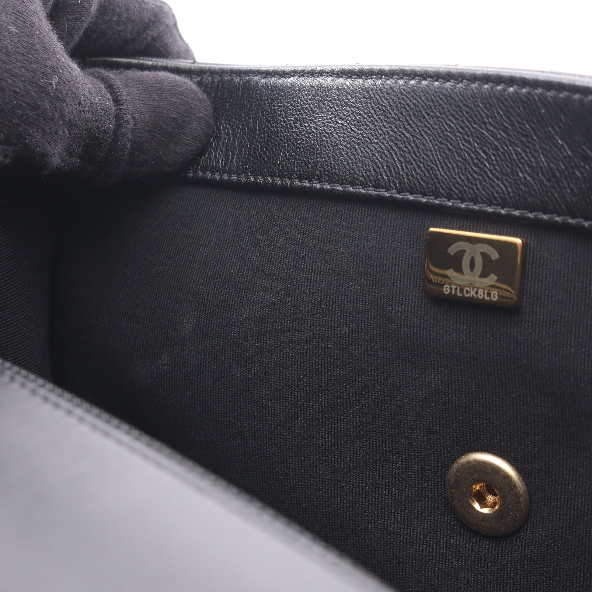 マトラッセ チェーンショルダーバッグ ラムスキン ブラック ゴールド金具 シャネル バッグ CHANEL