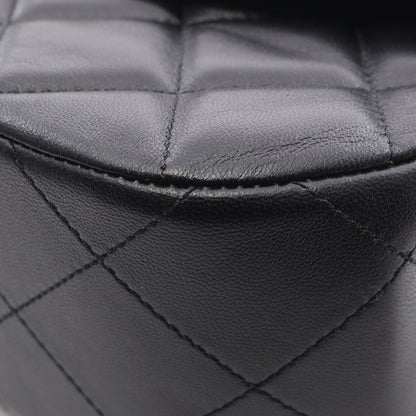 マトラッセ チェーンショルダーバッグ ラムスキン ブラック ゴールド金具 シャネル バッグ CHANEL