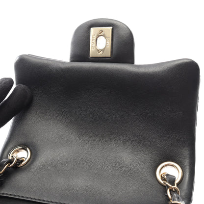 マトラッセ チェーンショルダーバッグ ラムスキン ブラック ゴールド金具 シャネル バッグ CHANEL
