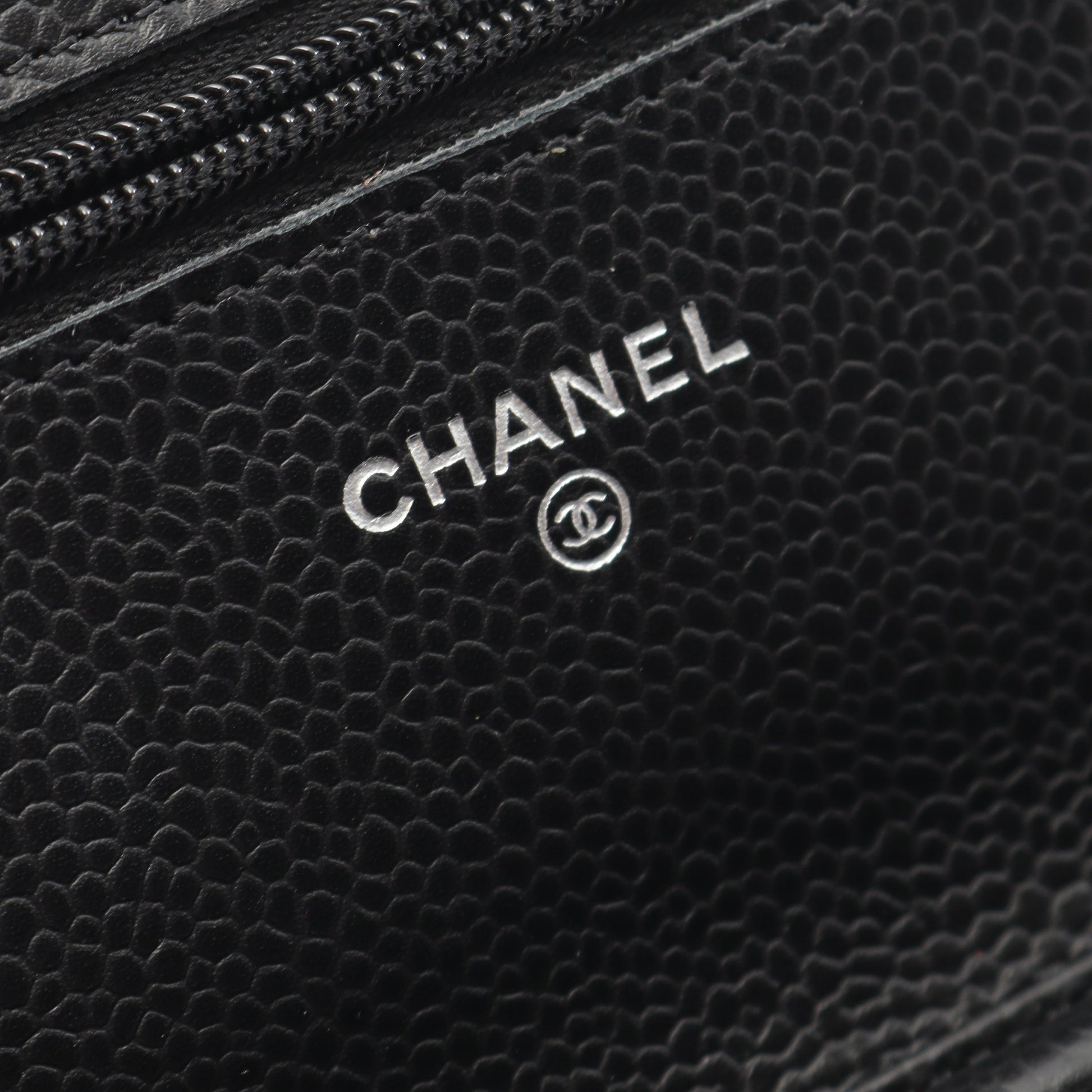 マトラッセ チェーンウォレット キャビアスキン ブラック シルバー金具 シャネル バッグ CHANEL