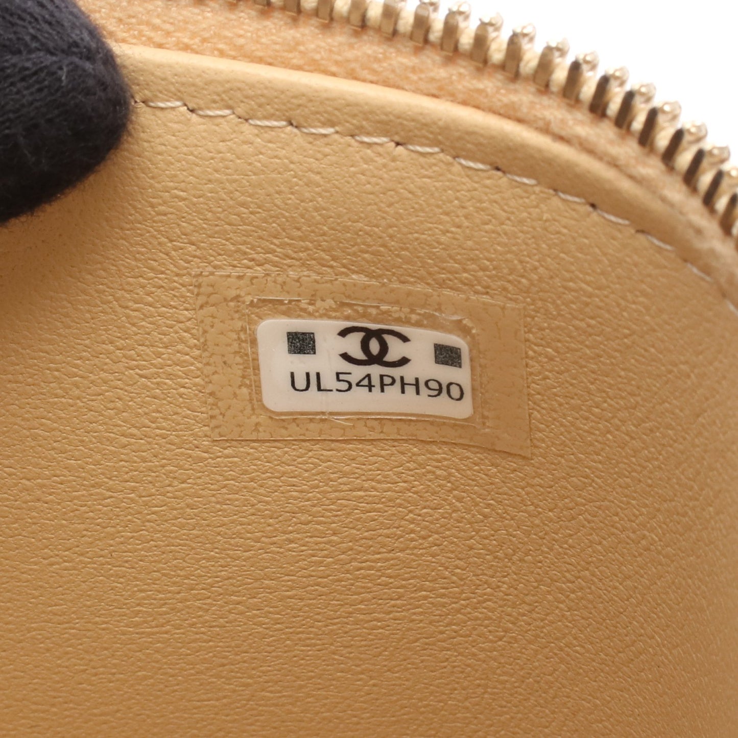 マトラッセ バニティ チェーンショルダーバッグ レザー ベージュ ゴールド金具 シャネル バッグ CHANEL