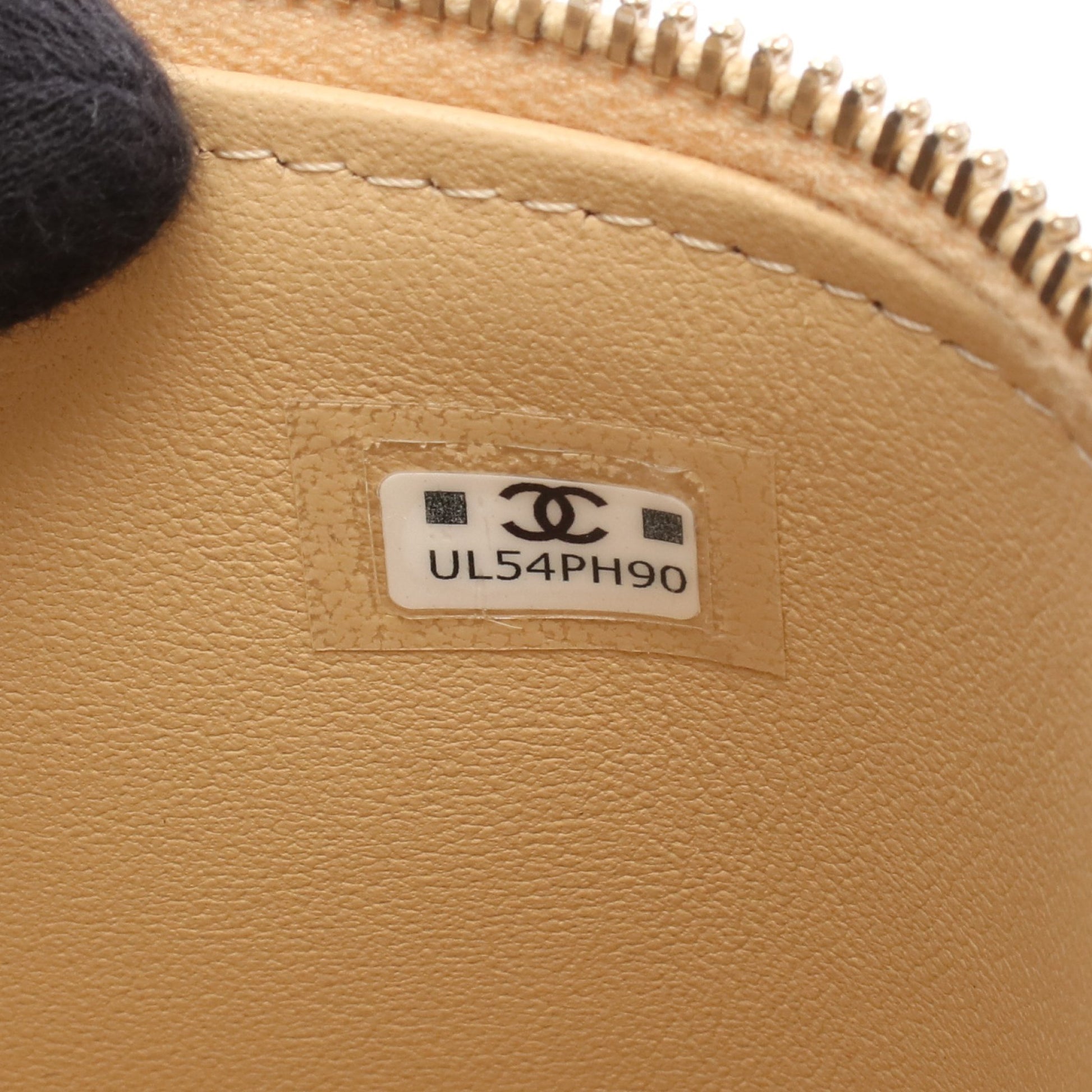 マトラッセ バニティ チェーンショルダーバッグ レザー ベージュ ゴールド金具 シャネル バッグ CHANEL