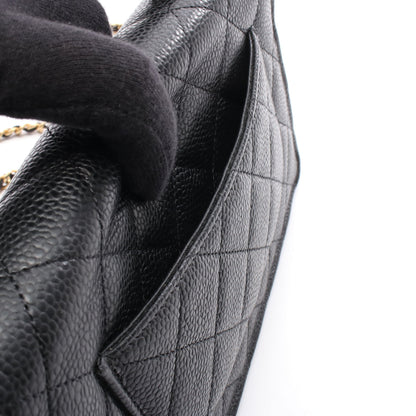 マトラッセ チェーンウォレット キャビアスキン ブラック ゴールド金具 シャネル バッグ CHANEL