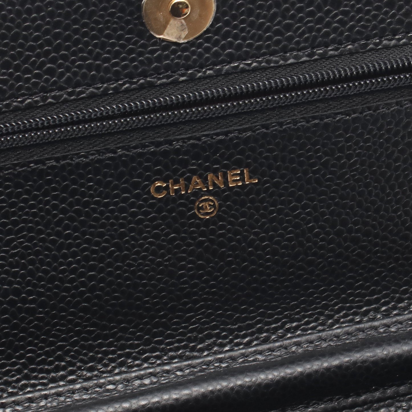 マトラッセ チェーンウォレット キャビアスキン ブラック ゴールド金具 シャネル バッグ CHANEL