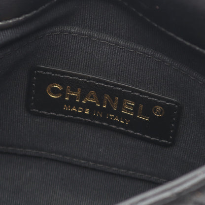 ミニマトラッセ チェーンショルダーバッグ ラムスキン ブラック コンビ金具 シャネル バッグ CHANEL