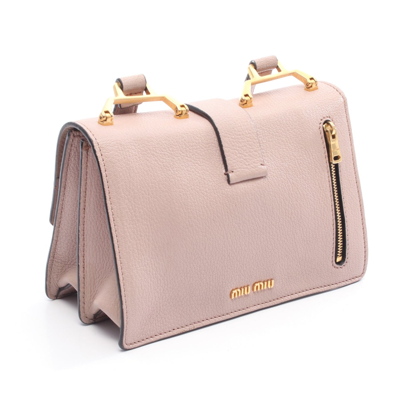 MADRAS マドラス ショルダーバッグ レザー ダスティピンク ミュウミュウ バッグ miu miu