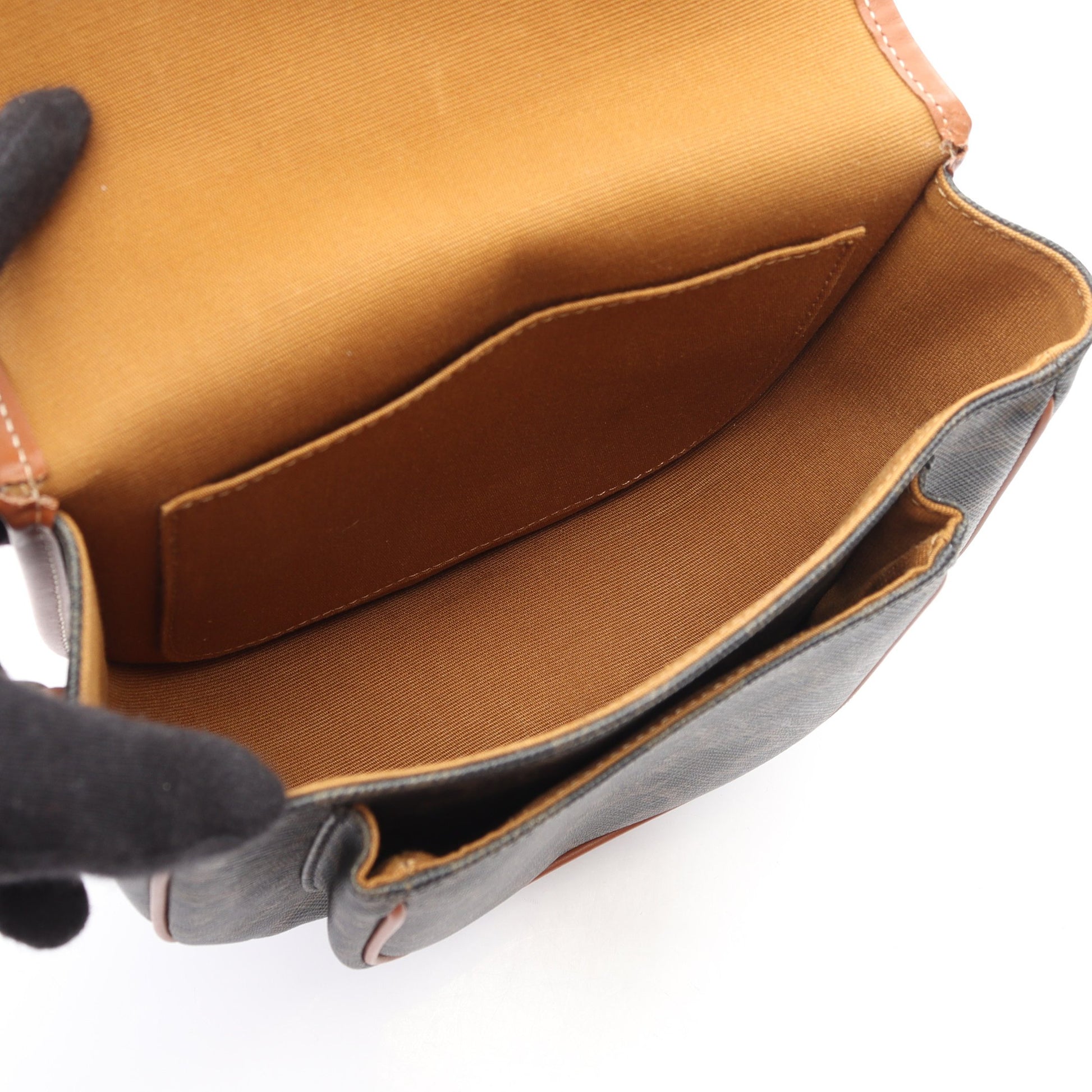 フォルコ ミディアムバッグ トリオンフ ショルダーバッグ PVC レザー ブラック ブラウン セリーヌ バッグ CELINE