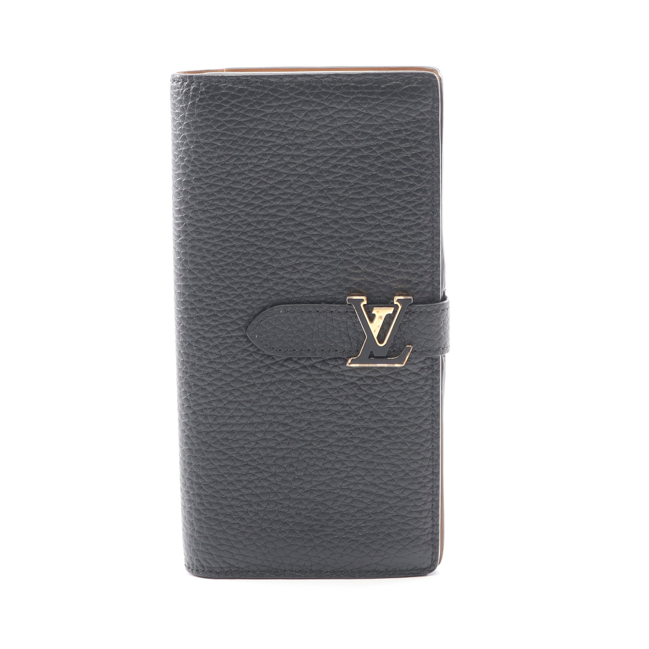 LV ヴェルティカル ウォレット ノワール 二つ折り長財布 トリヨン