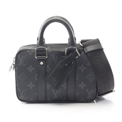 ナノ PDV モノグラムエクリプス ハンドバッグ PVC レザー ブラック 2WAY ルイヴィトン バッグ LOUIS VUITTON