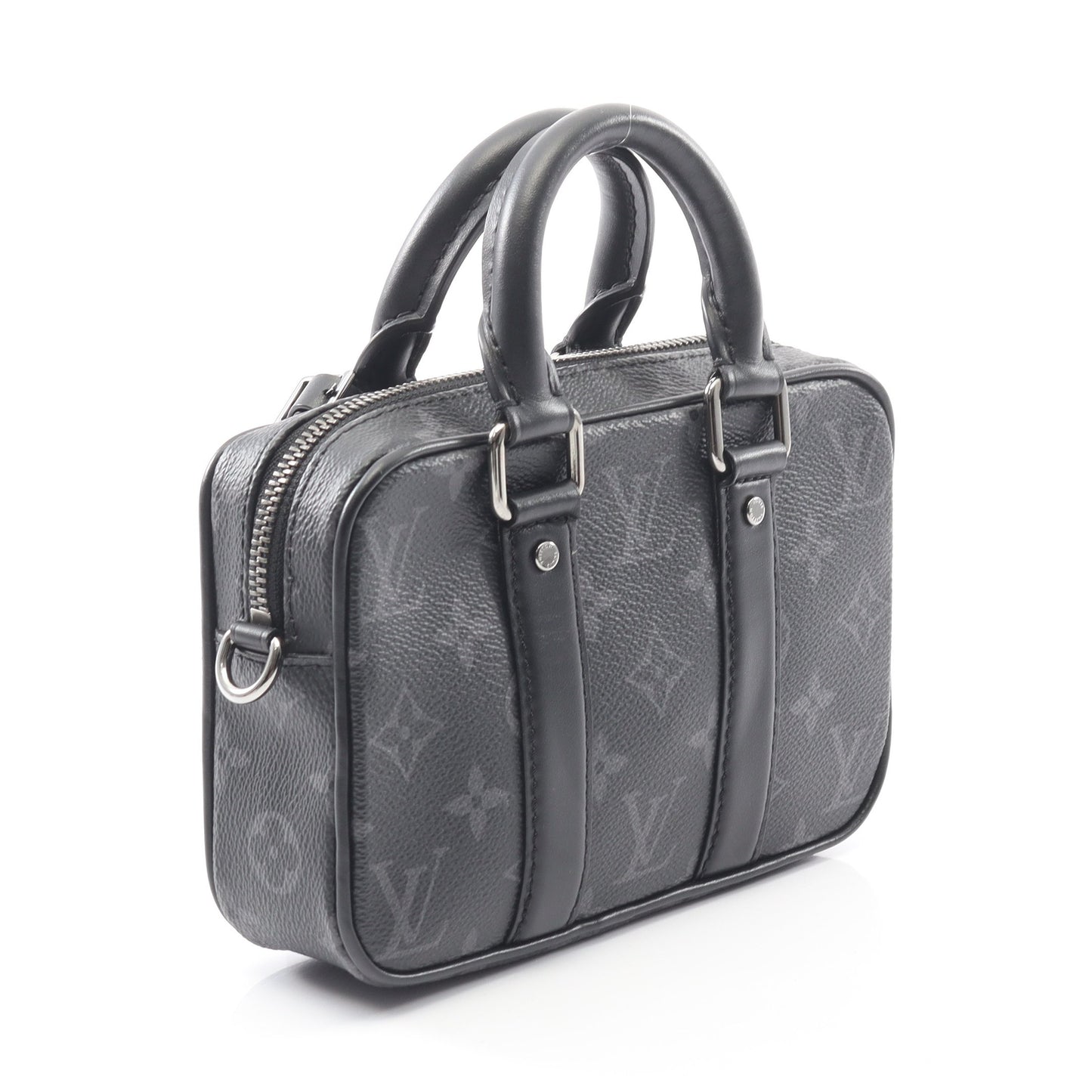 ナノ PDV モノグラムエクリプス ハンドバッグ PVC レザー ブラック 2WAY ルイヴィトン バッグ LOUIS VUITTON