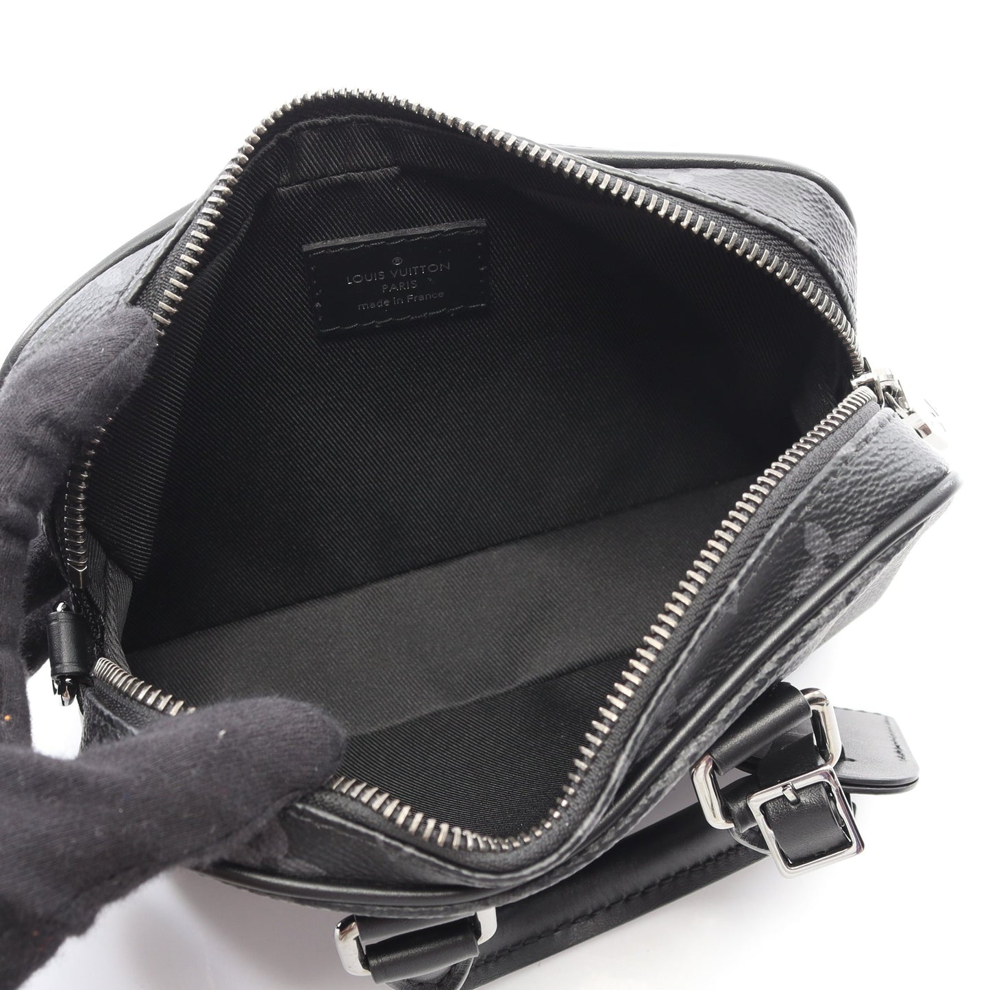ナノ PDV モノグラムエクリプス ハンドバッグ PVC レザー ブラック 2WAY ルイヴィトン バッグ LOUIS VUITTON