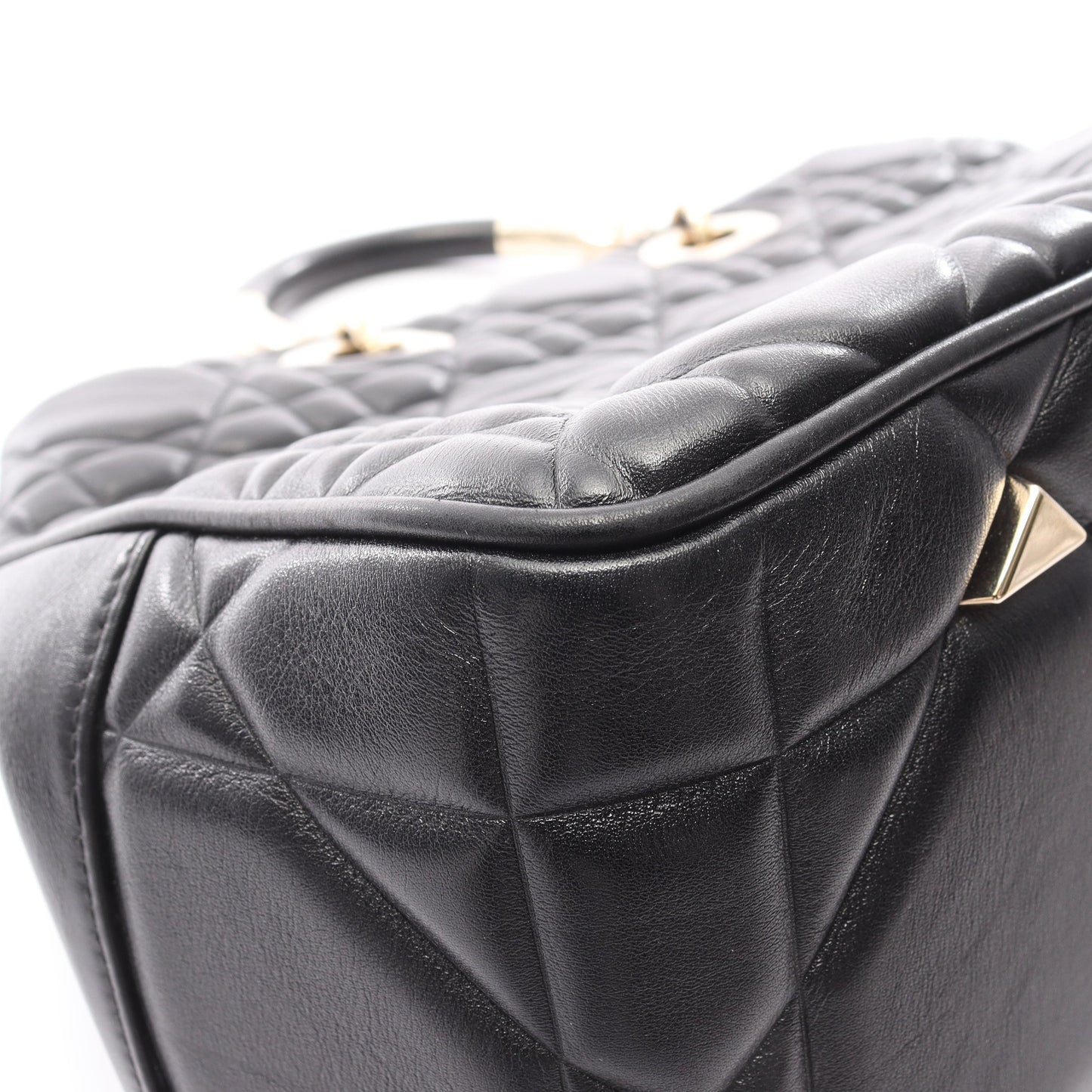レディ 95.22 カナージュ ラージ ハンドバッグ レザー ブラック 2WAY クリスチャンディオール バッグ Christian Dior