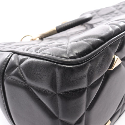 レディ 95.22 カナージュ ラージ ハンドバッグ レザー ブラック 2WAY クリスチャンディオール バッグ Christian Dior